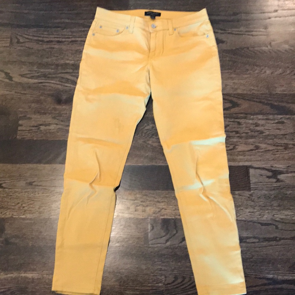 Banana Republic Factory Mustard Skinny Fit Jeans